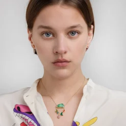 Tomfoolery Opal Cloud Necklace New