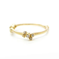 Tomfoolery Orbit Diamond Cluster Ring New