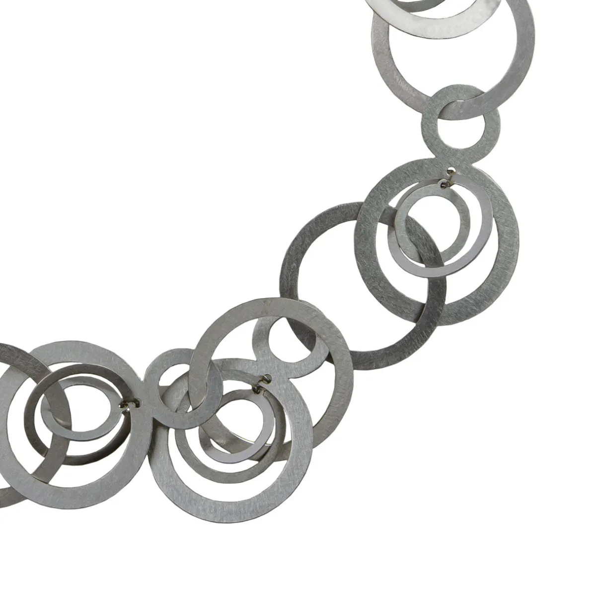 Tomfoolery Orbital Repeat Steel Statement Necklace Hot
