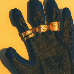 Tomfoolery Organic Gold & Diamond Wide Ring Best