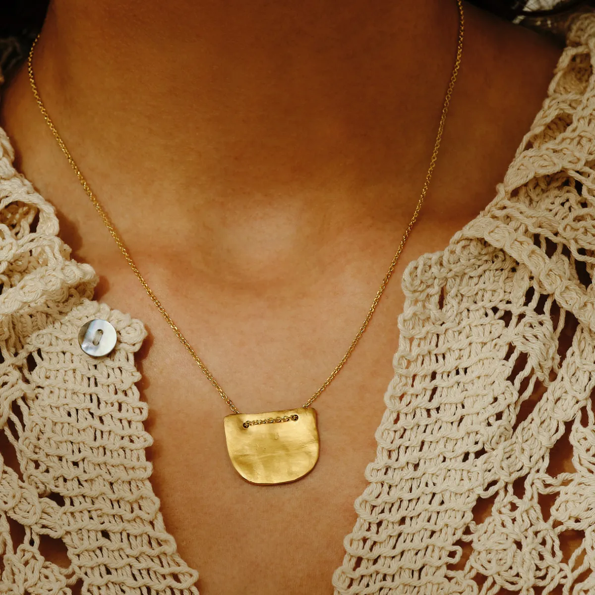 Tomfoolery Oslo Gold Necklace Outlet