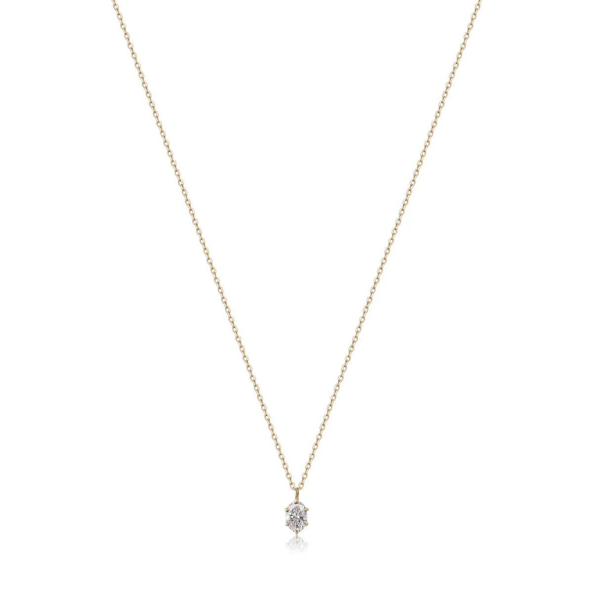 Tomfoolery Oval Diamond Pendant Hot