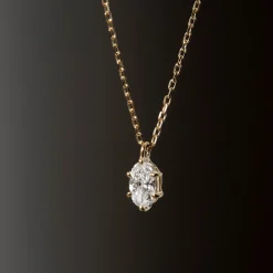 Tomfoolery Oval Diamond Pendant Hot