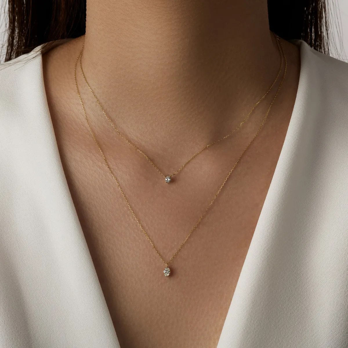 Tomfoolery Oval Diamond Pendant Hot