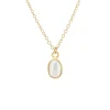 Tomfoolery Oval Pearl Bezel Pendant Outlet