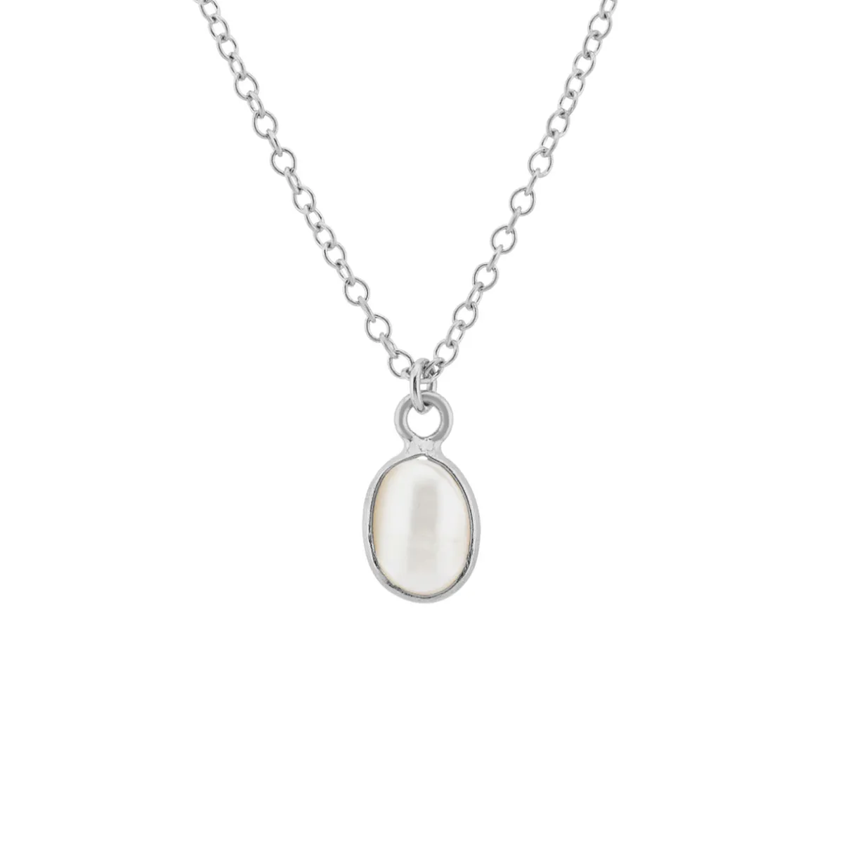 Tomfoolery Oval Pearl Bezel Pendant Outlet