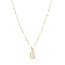 Tomfoolery Oval Pearl Bezel Pendant Outlet