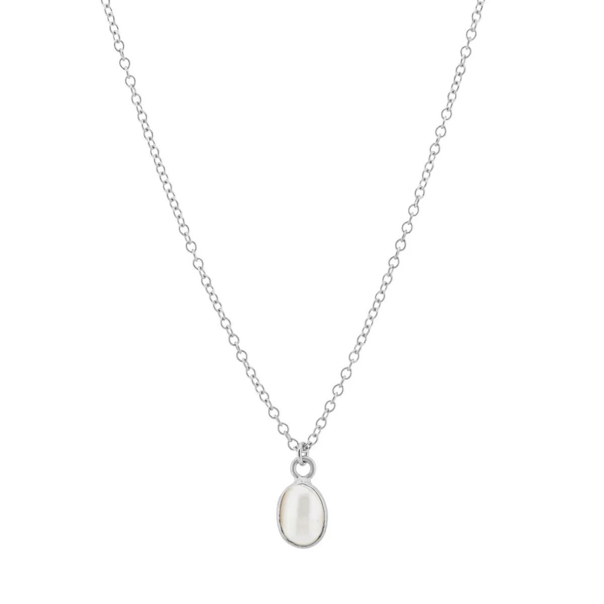 Tomfoolery Oval Pearl Bezel Pendant Outlet