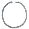 Tomfoolery Oxidised Silver Textured Ruby Tag Necklace Sale