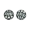Tomfoolery Painted Pattern Studs Black & White New
