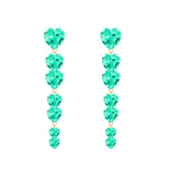 Tomfoolery Paloma Earrings Citric Green Hot