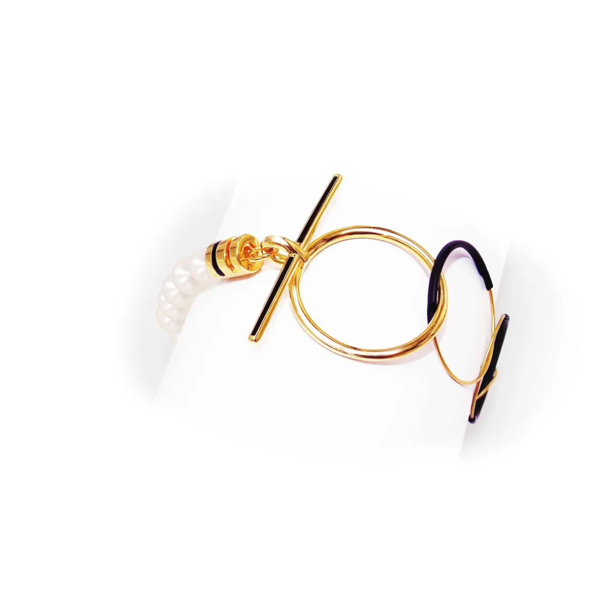 Tomfoolery Pearl & Loop Chain Bracelet Outlet