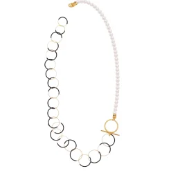 Tomfoolery Pearl & Loop Chain Necklace Best