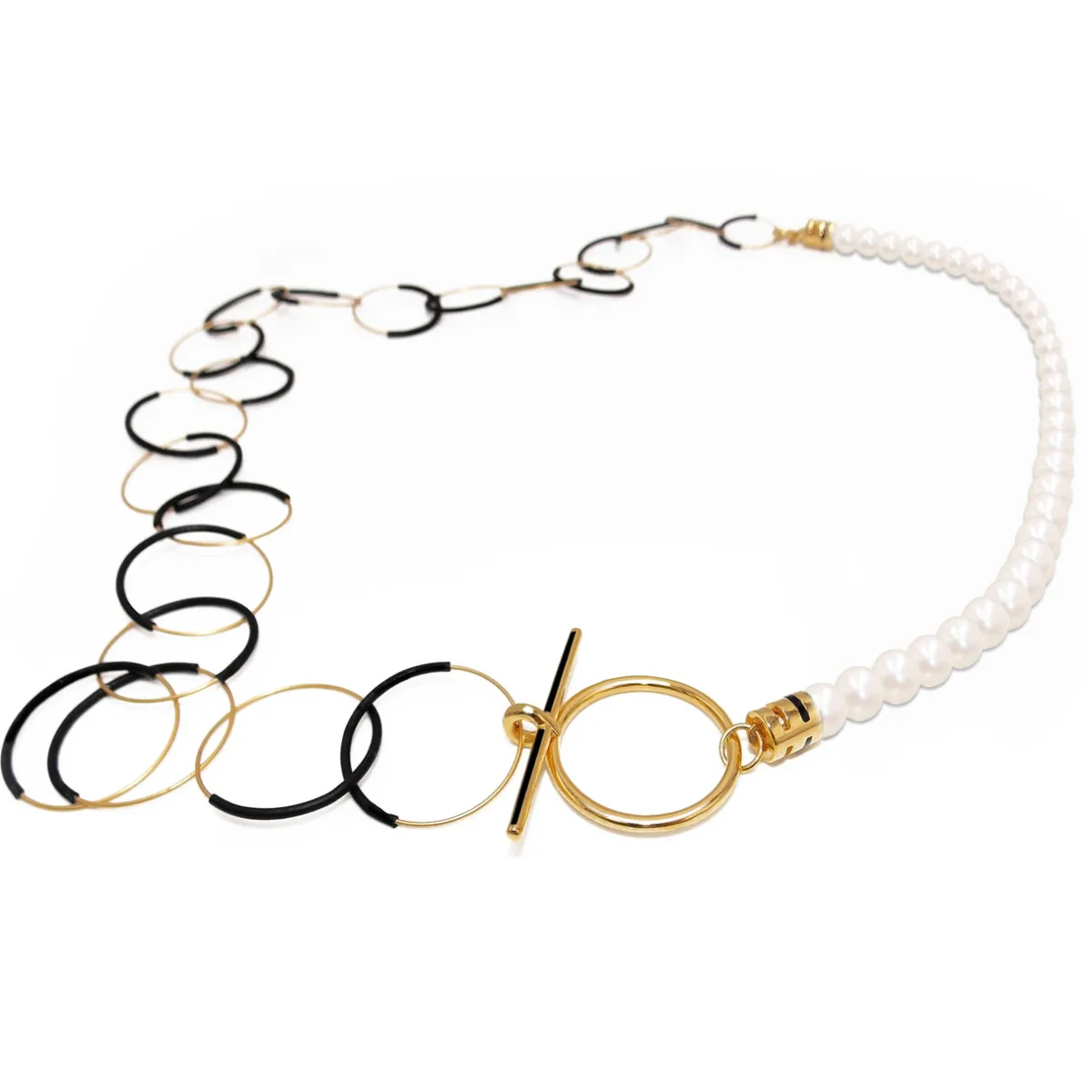 Tomfoolery Pearl & Loop Chain Necklace Best