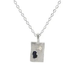 Tomfoolery Pearl & Sapphire Tablet Necklace Sale