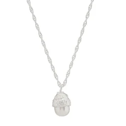 Tomfoolery Pearl Acorn Necklace Hot