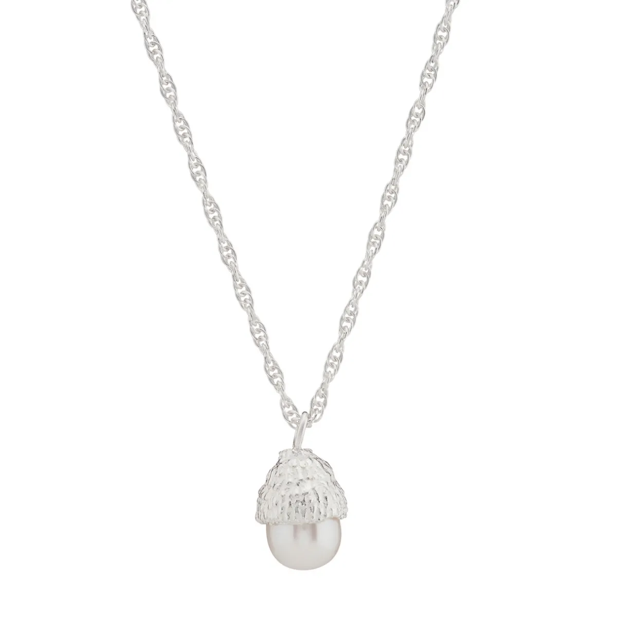 Tomfoolery Pearl Acorn Necklace Hot