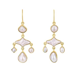 Tomfoolery Pearl Balance Drop Earrings Best