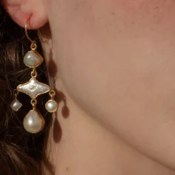Tomfoolery Pearl Balance Drop Earrings Best