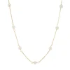 Tomfoolery Pearl Chain Necklace Outlet