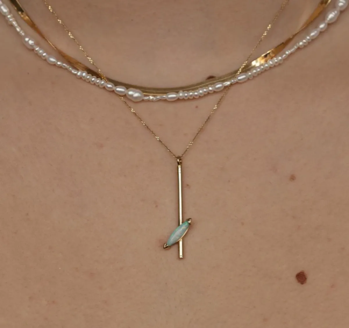 Tomfoolery Pearl Collage Necklace Hot