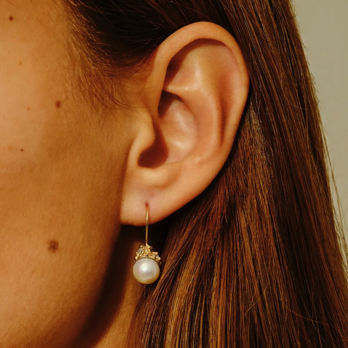 Tomfoolery Pearl Encrusted Drop Earrings Clearance