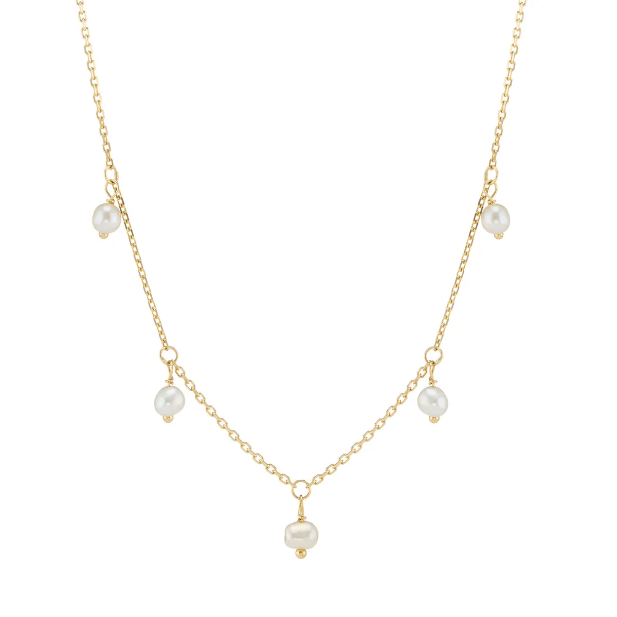 Tomfoolery Pearl Five Droplet Necklace Hot