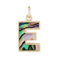 Tomfoolery Pearl Initial Plaque Pendant Outlet