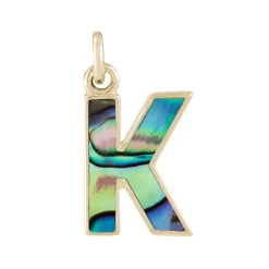 Tomfoolery Pearl Initial Plaque Pendant Outlet