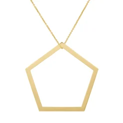 Tomfoolery Pentagon Long Drop Pendant Best