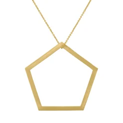 Tomfoolery Pentagon Long Drop Pendant Best
