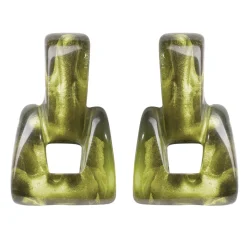 Tomfoolery Pepita Statement Drop Earrings New