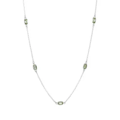 Tomfoolery Peridot Octagon Chain Necklace Discount