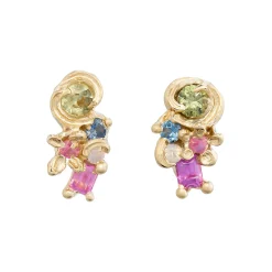 Tomfoolery Persephone Sapphire Cluster Ear Climbers Sale