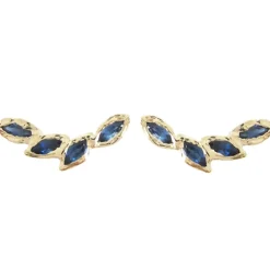 Tomfoolery Petal Sapphire Ear Crawler New