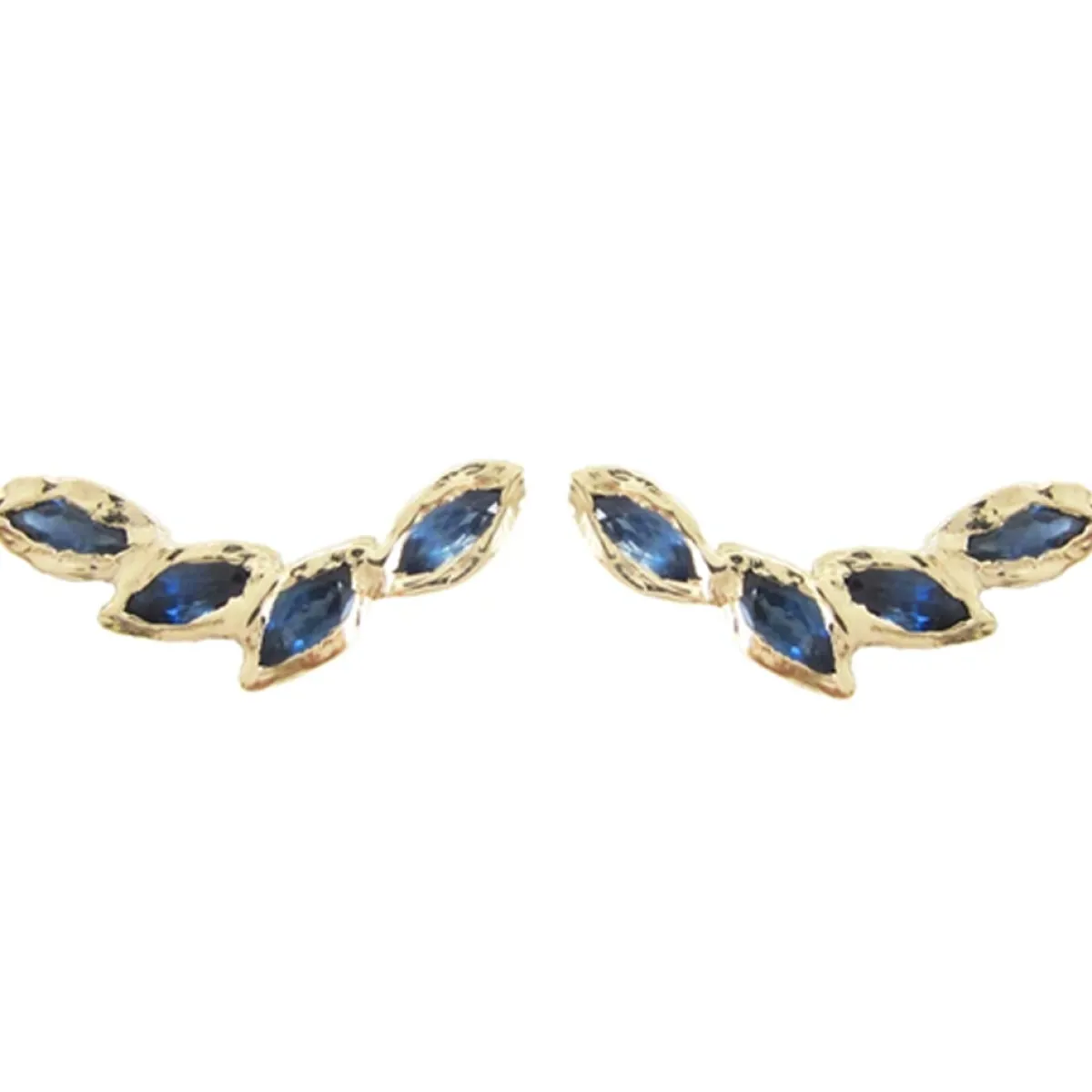 Tomfoolery Petal Sapphire Ear Crawler New