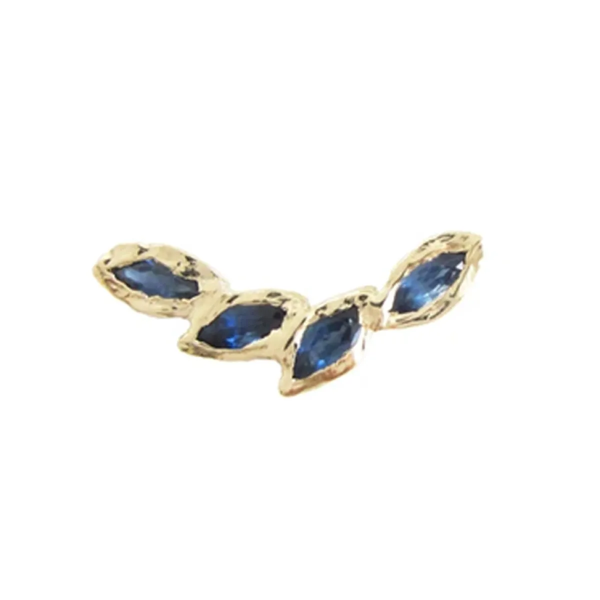 Tomfoolery Petal Sapphire Ear Crawler New