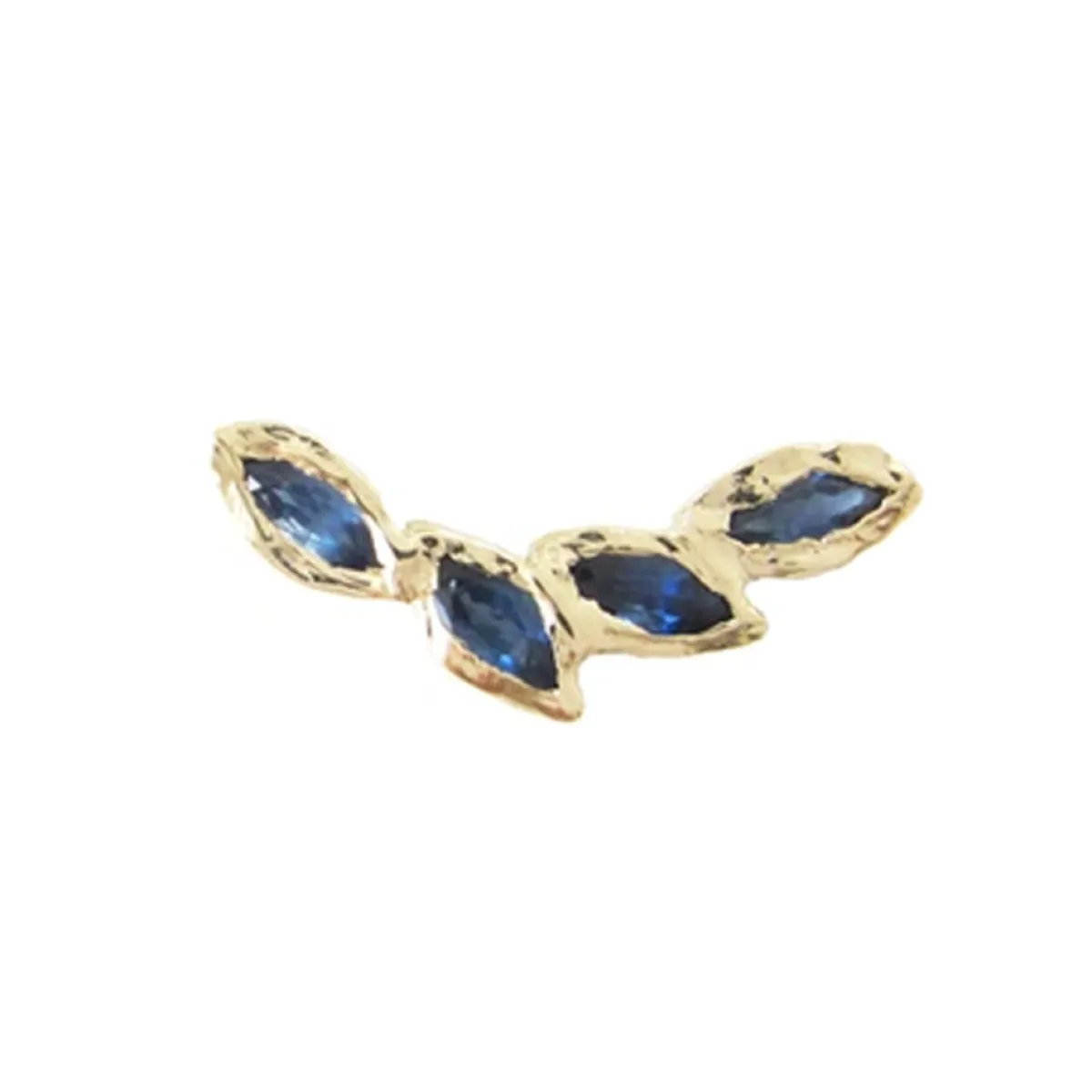 Tomfoolery Petal Sapphire Ear Crawler New