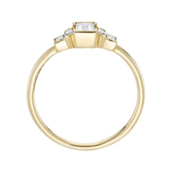 Tomfoolery Petite Basilica Baguette Diamond Ring Outlet