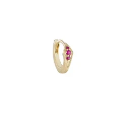 Tomfoolery Petite Point Gemstone Huggie Outlet