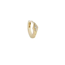 Tomfoolery Petite Point Gemstone Huggie Outlet