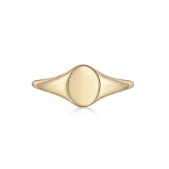 Tomfoolery Petite Signet Ring in 14ct Yellow Gold Sale