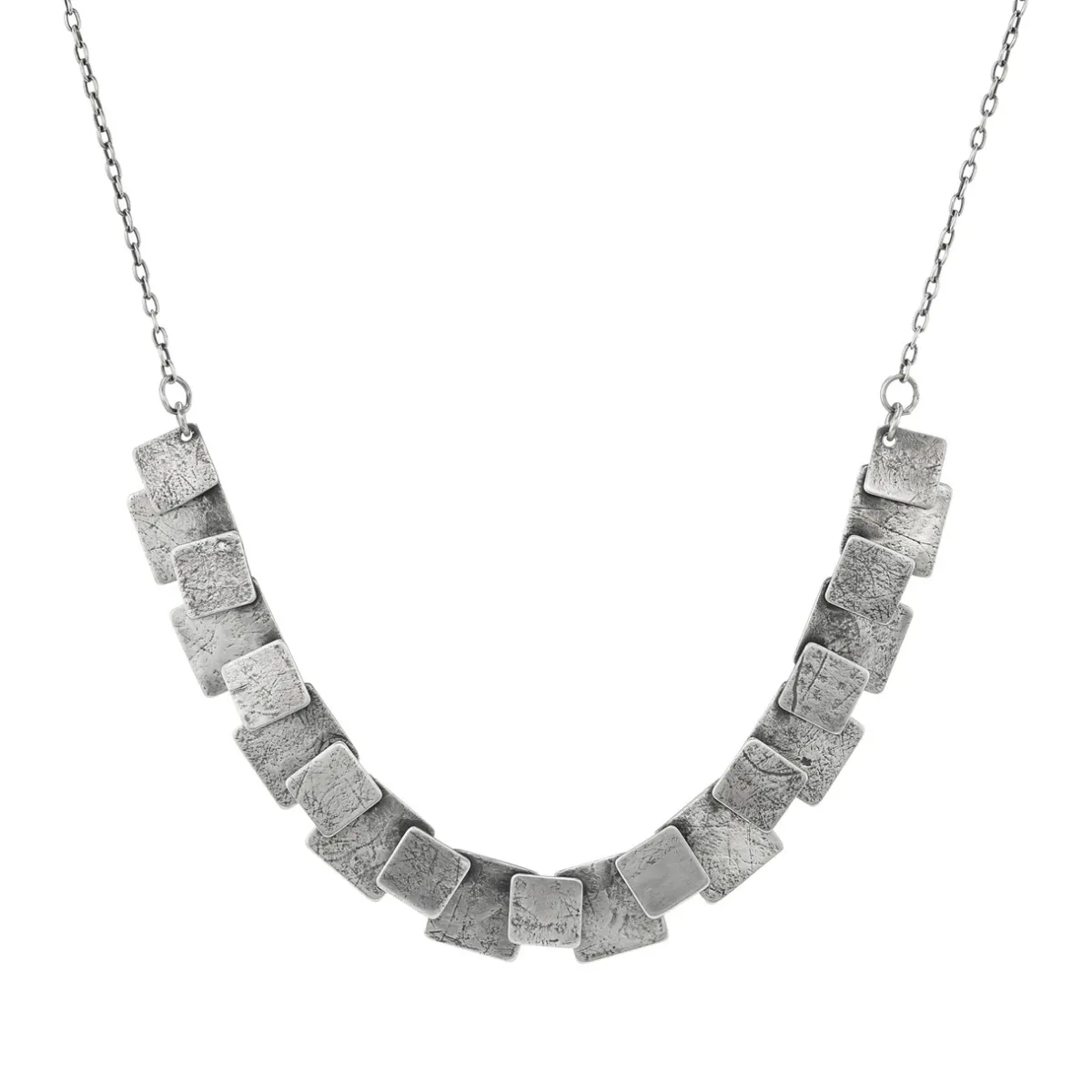 Tomfoolery Petite Square Pivot Necklace New