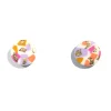 Tomfoolery Pink Confetti Studs New