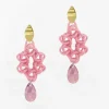 Tomfoolery Pink 3D Printed Cosmos Drop Earrings Fashion