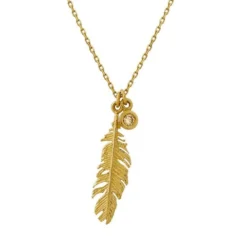 Tomfoolery Plume & Champagne Diamond Necklace Online