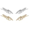 Tomfoolery Plume Diamond Ear Climber Fashion
