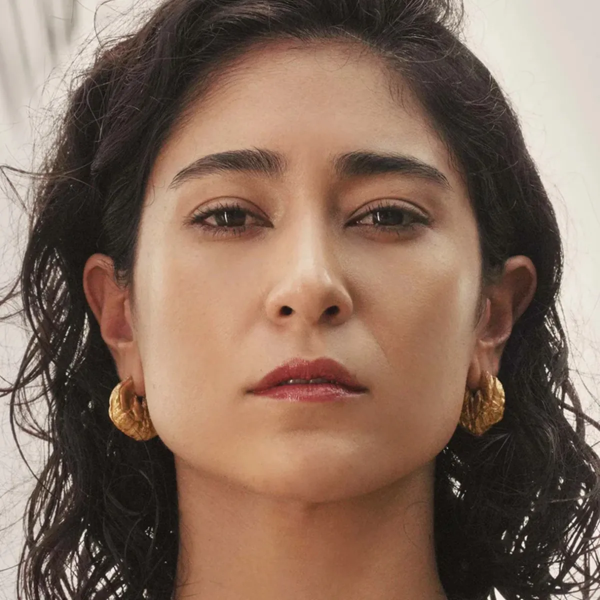 Tomfoolery Poli Gold Hoops Discount