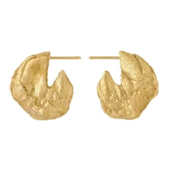 Tomfoolery Poli Gold Hoops Discount