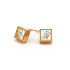 Tomfoolery Position Diamond Studs Fashion